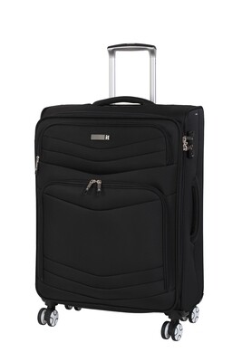IT LUGGAGE INTREPID 26&quot; SOFT TROLLEY BLACK