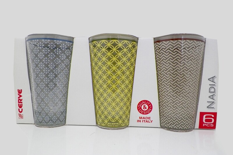 CERVE NADIA 6PCS 310CC LONG DRINK TUMBLERS M63940