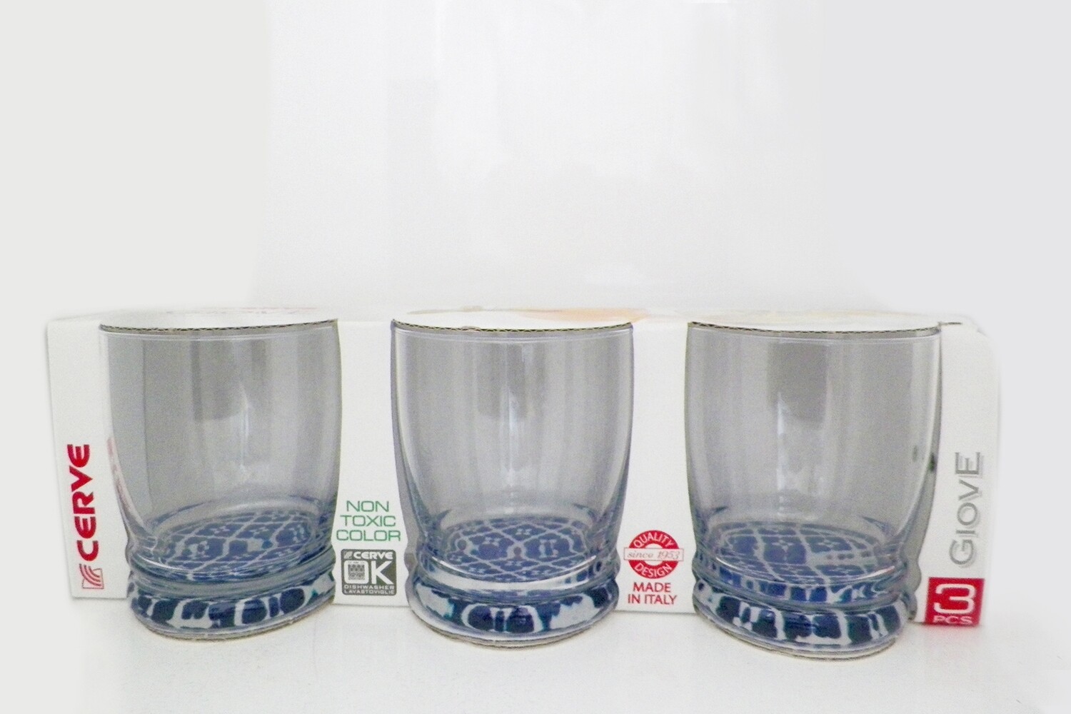 CERVE GIOVE 3PCS 250CC WATER TUMBLER M64300 11.4OZ