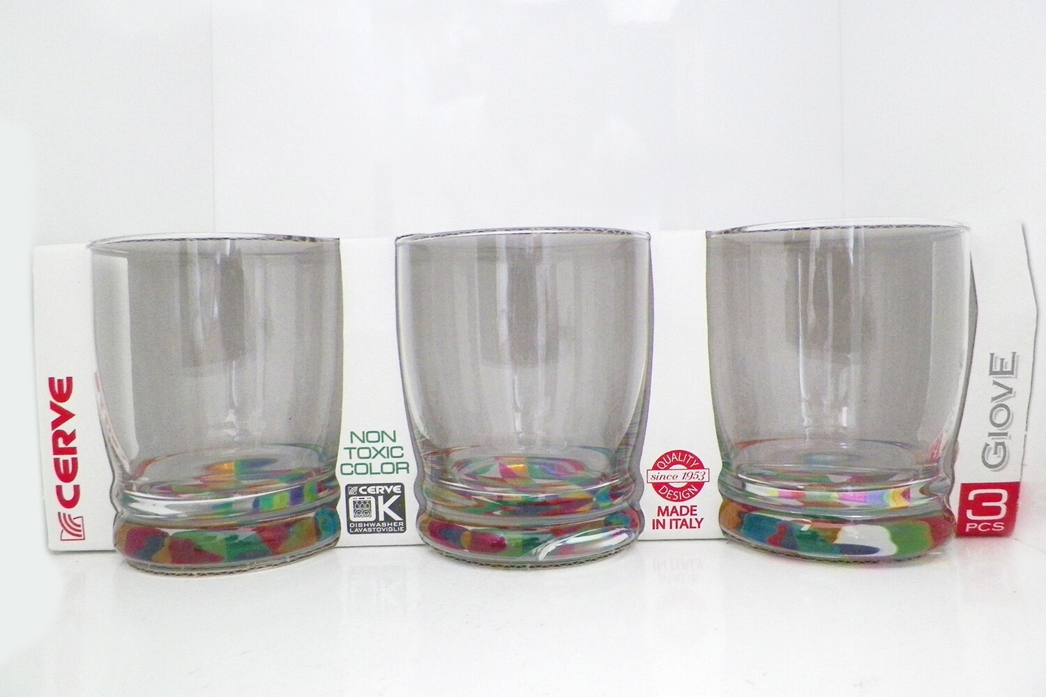 CERVE GIOVE 3PCS 340CC WATER TUMBLERS M61710