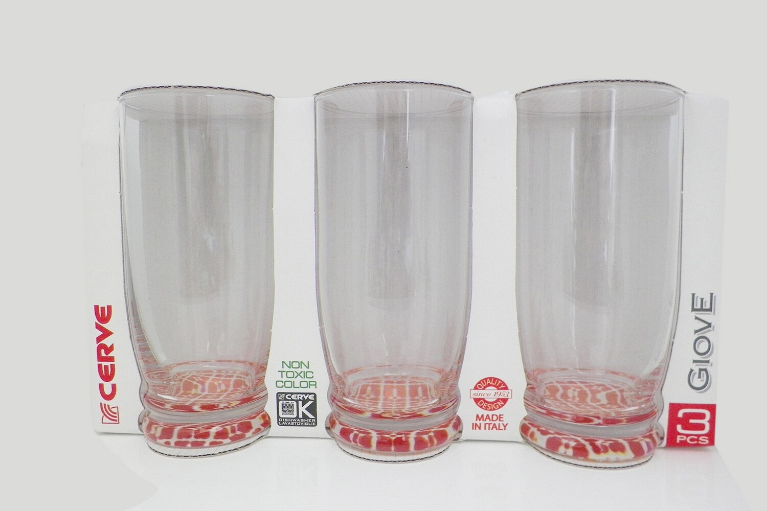 CERVE GIOVE 3PCS 420CC LONG DRINK TUMBLERS M64430