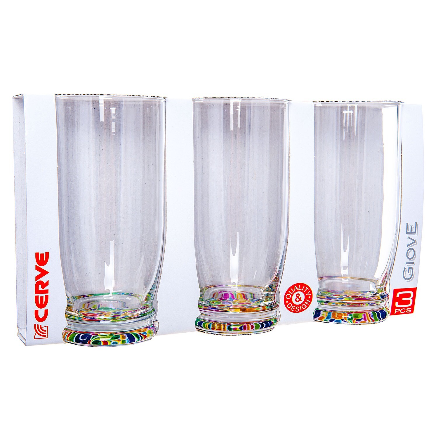 CERVE GIOVE 3PCS 420CC LONG DRINK TUMBLERS M61780