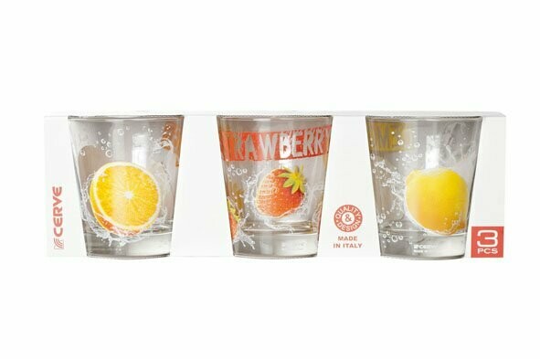 CERVE NADIA 3PCS 250CC WATER TRUMBLER M61650 8.6OZ