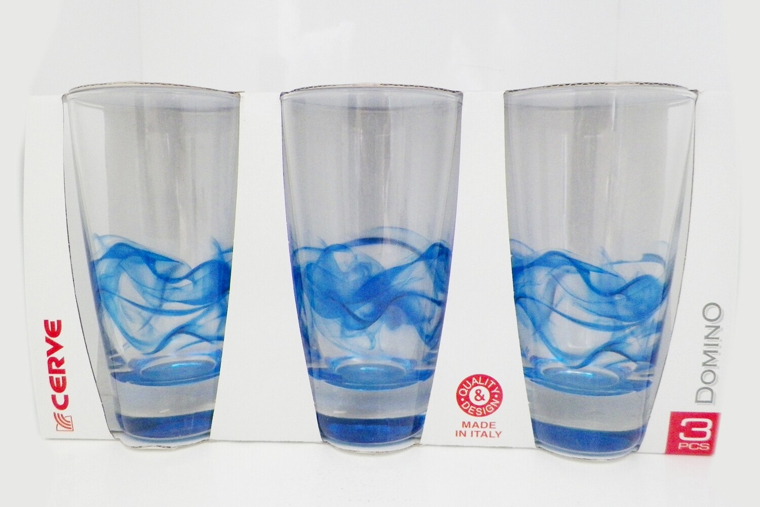 CERVE DOMINO 3PC 400CC LONG DRINK TRUMBLERS M57760