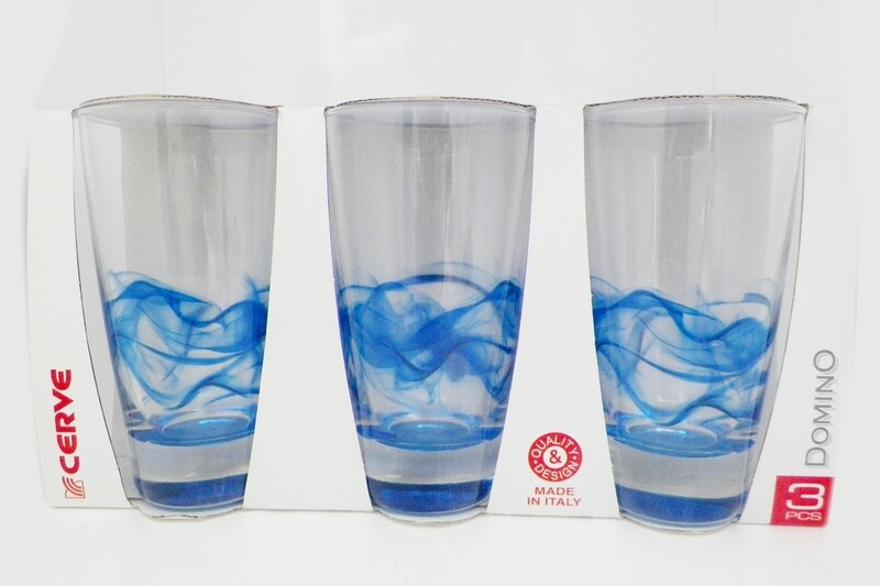 CERVE DOMINO 3PC 400CC LONG DRINK TRUMBLERS M57760
