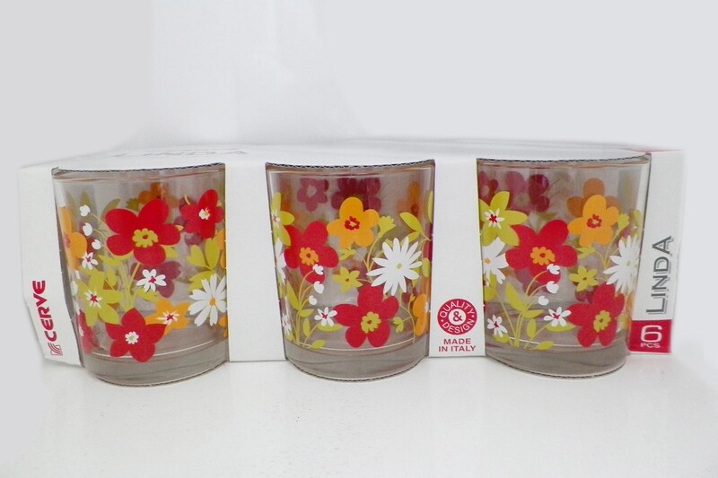 CERVE 6PCS CRTSET LINDA WATER GLASS 220CC M54191