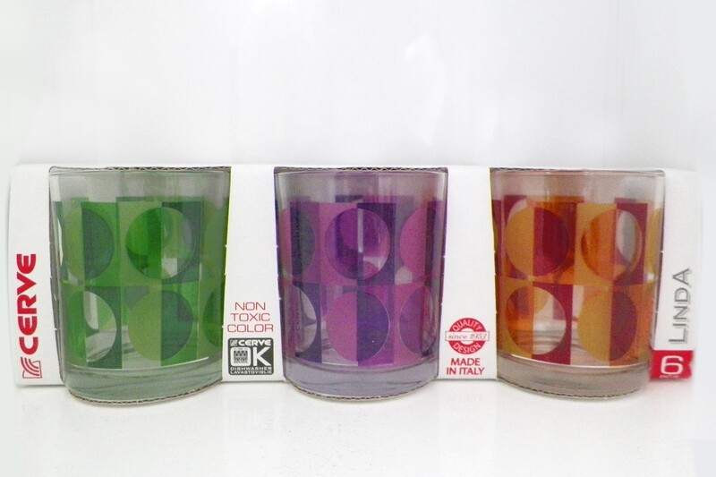 CERVE 6PCS CRTSET LINDA WATER GLASS 220C M65830