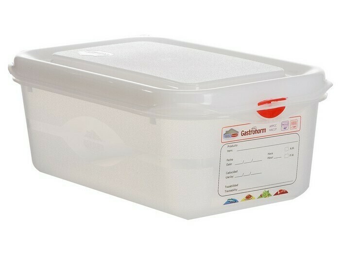 DENOX PC GN 1/4 100MM AIRTIGH FOOD BOX 1.8LT 12410