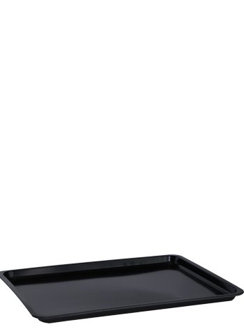 DENOX 50X35X2CM MELAMINE TRAY BLACK 22120