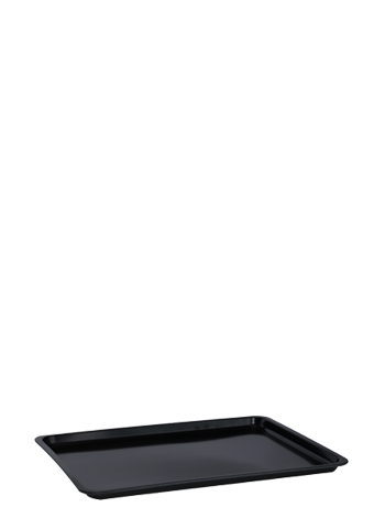 DENOX 41X31X2CM MELAMINE TRAY BLACK 22100