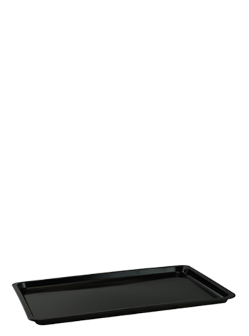 DENOX 44X33X2CM MELAMINE TRAY BLACK 22110
