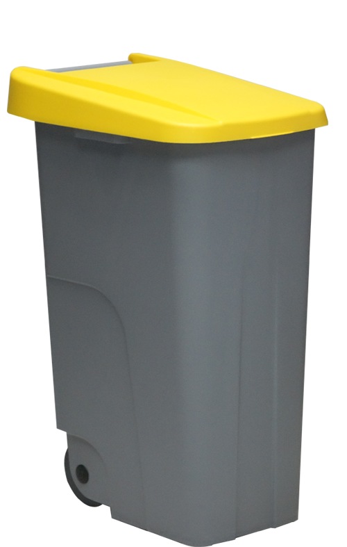 DENOX 85LIT GARBAGE BIN (GREEN/BLACK) 23440