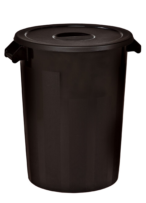 DENOX 100LIT GARBAGE BIN BLACK 23100 HEAVY DUTY