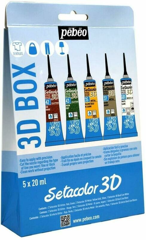 PEBEO 20ML 3D SETACOLOR OUTLINE SET 756101