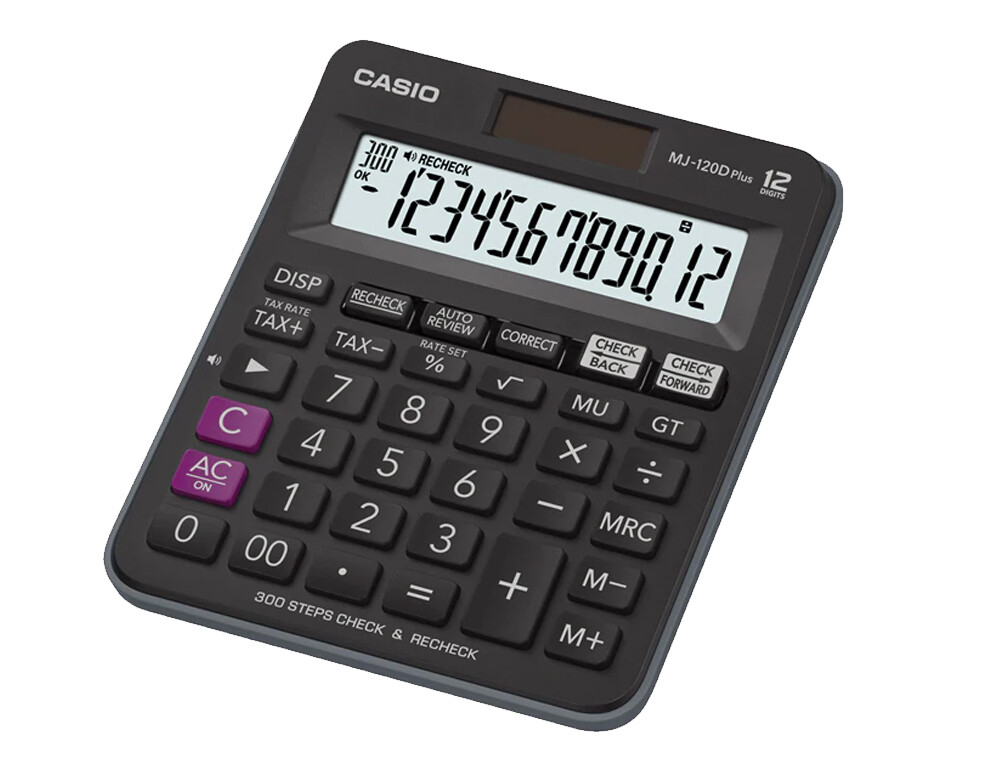 CASIO MJ-120DPLUS CHECK &amp; RECHECK CALCULATOR