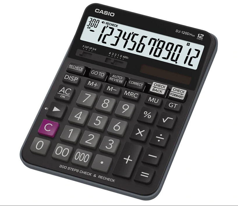 CASIO DJ-120DPLUS CHECK &amp; RECHECK CALCULATOR