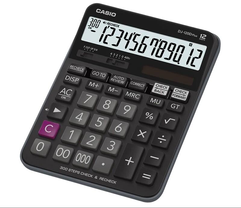 CASIO DJ-120DPLUS CHECK &amp; RECHECK CALCULATOR