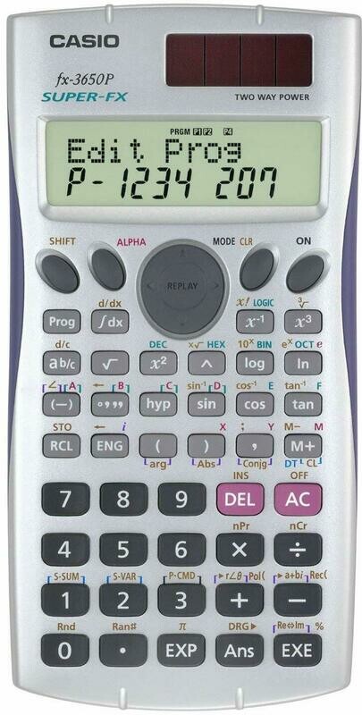 CASIO FX-3650 PROGRAMMABLE SCIENTIFIC CALCULATOR
