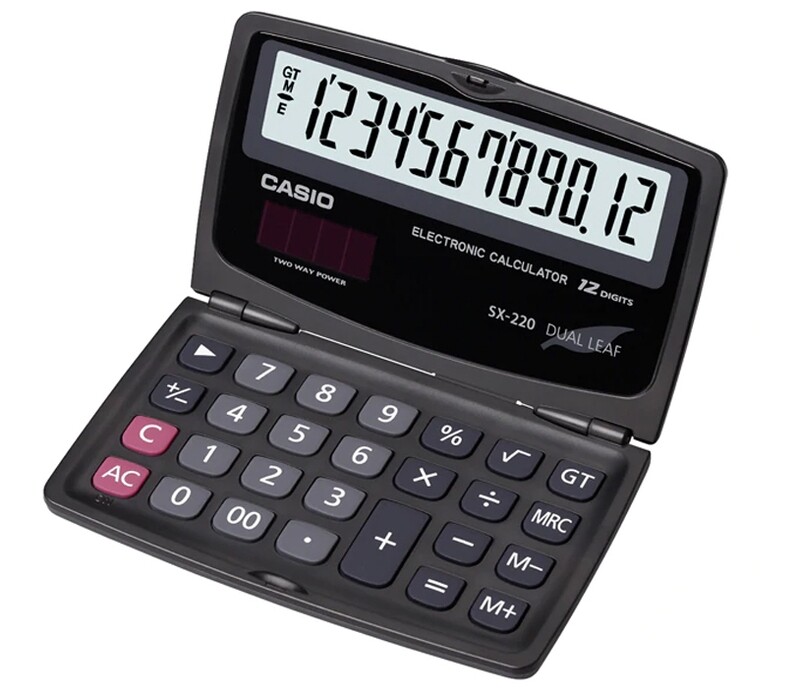 CASIO SX-220 POCKET CALCULATOR