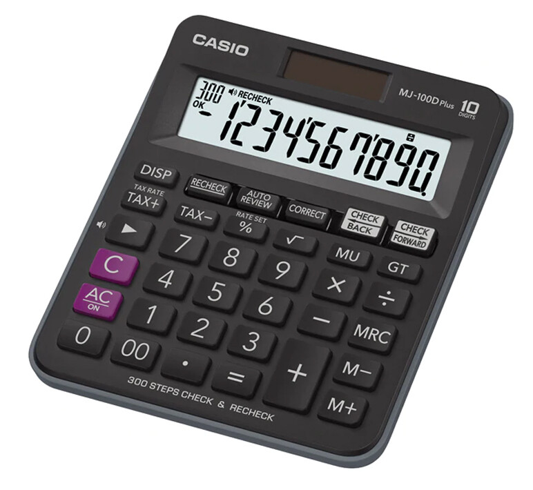 CASIO MJ-100DPLUS CHECK &amp; RECHECK CALCULATOR