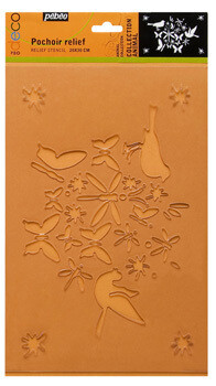 PEBEO 3D 20X30CM STENCILS ASSTD DESIGNS