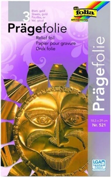 FOLIA A4 RELIEF FOIL ASSTD 3SHT NO.520,521,522