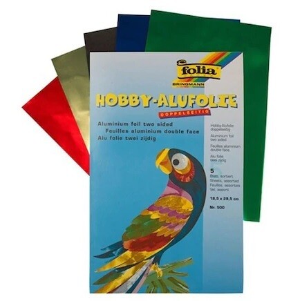FOLIA A4 HOBBY-ALUMINIUM FOIL TWO SIDED NO.500