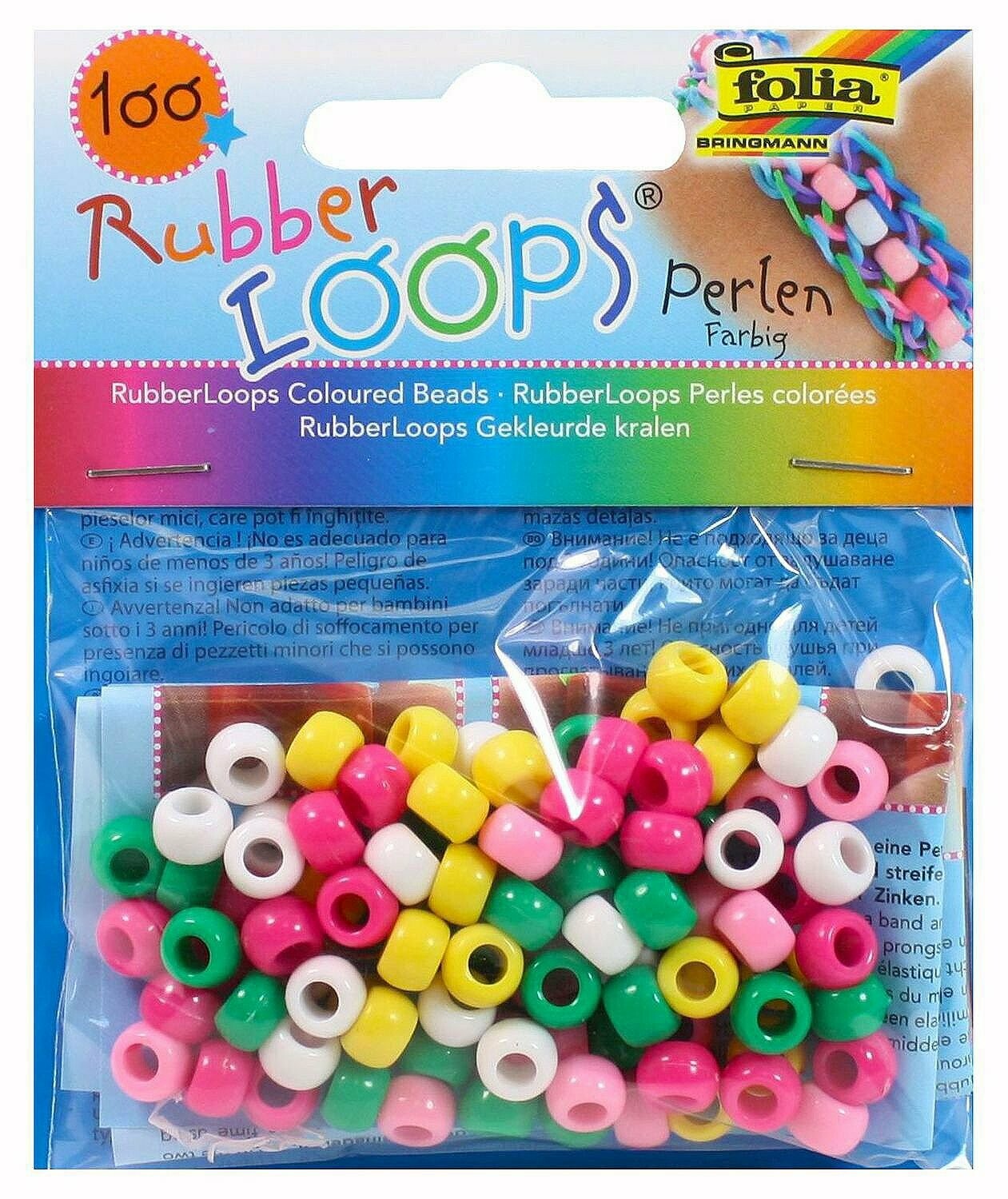FOLIA RUBBER LOOPS BEADS ASSTD 339