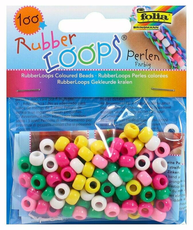 FOLIA RUBBER LOOPS BEADS ASSTD 339