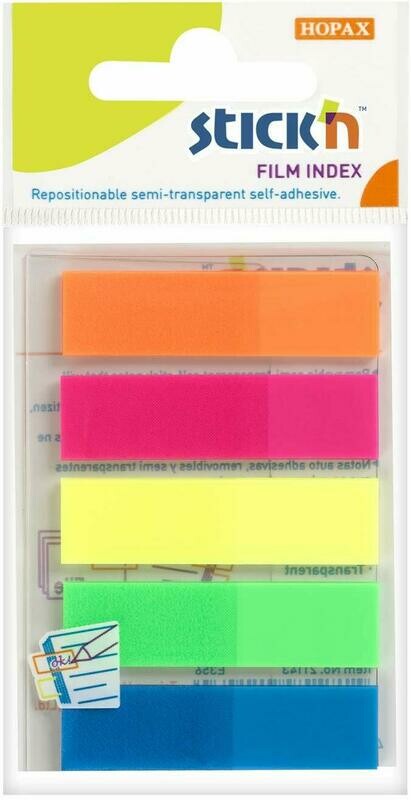 STICK&#39;N 5 STRIPS 45X12MM FILM INDEX 21050