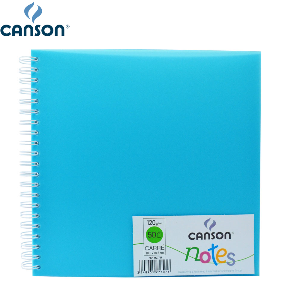 CANSON 18.5X18.5CM SKETCH NOTE BOOK 50SHS 120GSM