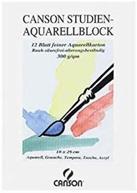 CANSON A3 AQUARELLBLOCK 12SHS 300GRM 200807352
