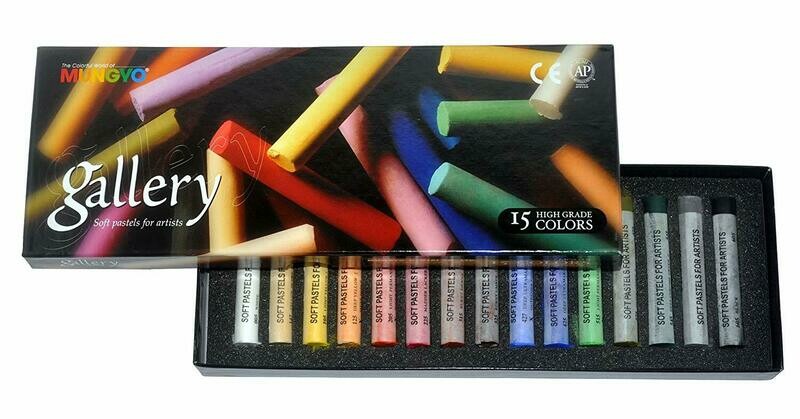 MUNGYO 15 GALLERY SOFT PASTEL COLOR SET MPA-15