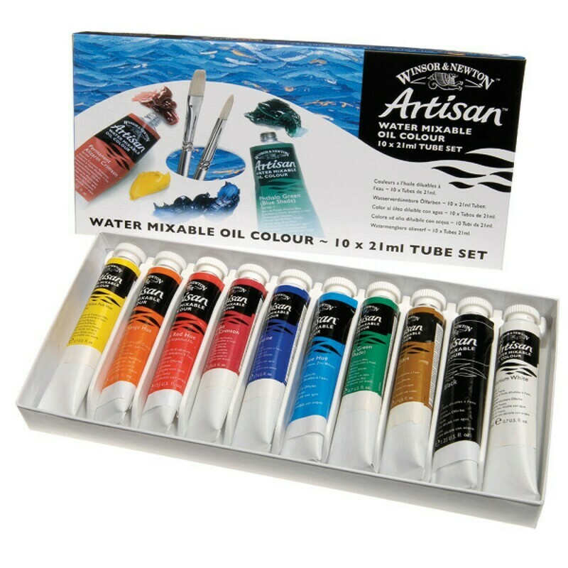 W&amp;N 10X21ML ARTISAN WATER MIXABLE OIL SET 1590227