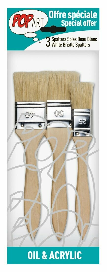 PEBEO 3PCS SPALTERS PAINT BRUSH 25/40/50 950450