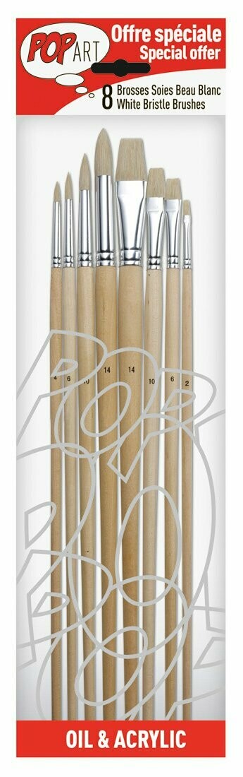 PEBEO 8PCS PAINTING BRUSH SET 950150