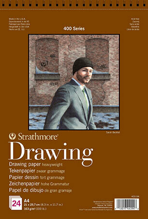 STRATHMORE A3 DRAWING PAD 24SHT 163GSM 400-93
