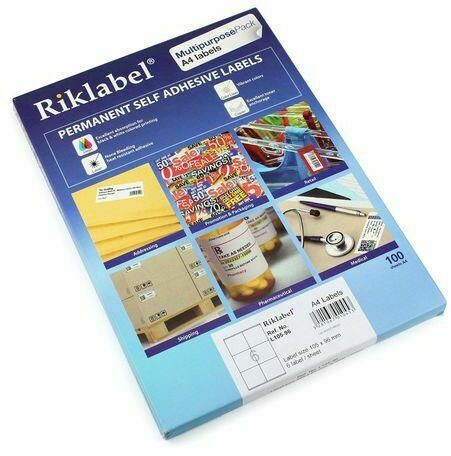 RIKLABEL/FIS A4 LASER INKJET LABELS ASSTD SIZES