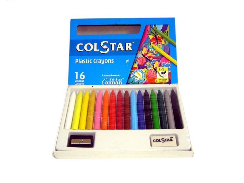 PIDILITE COLSTAR 16 PLASTIC CRAYONS COLOURS SL8914