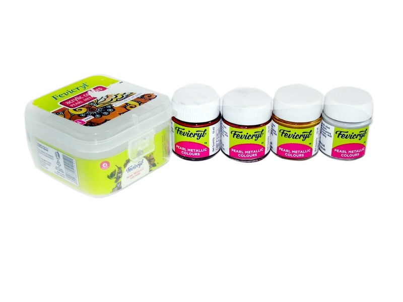 FEVICRYL 10ML METALLIC COLOR KIT SET OF 4