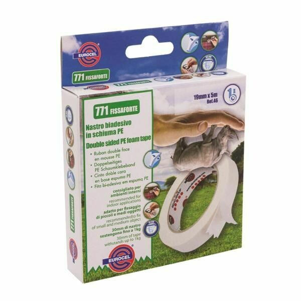 EUROCEL 3/4&quot; DOUBLE SIDED FOAM TAPE 19MM REF.46
