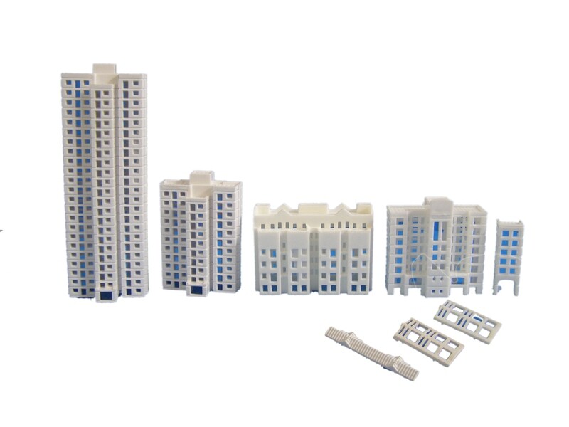 GZ 4PCS TALL BUILDING SET G19-011