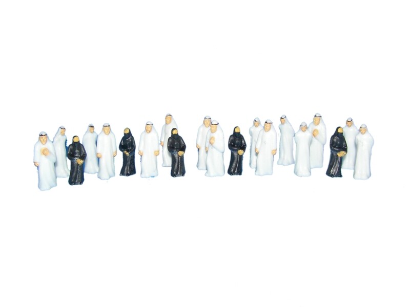 GZ 20PCS HUMAN FIGURES 1:50 ARABS SMALL