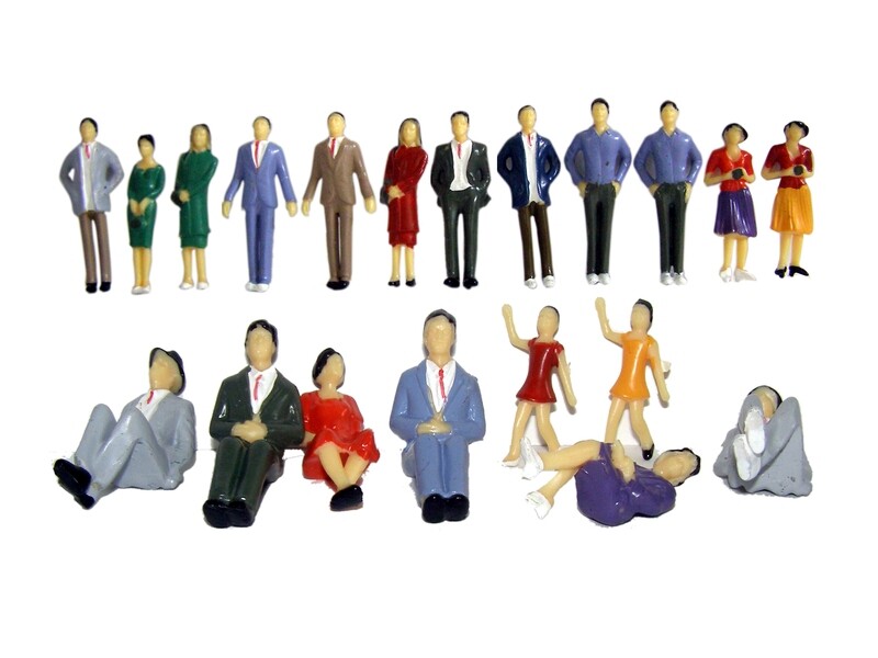 GZ 20PCS HUMAN FIGURES 1:30 MALE&amp;FEMALE MEDIUM