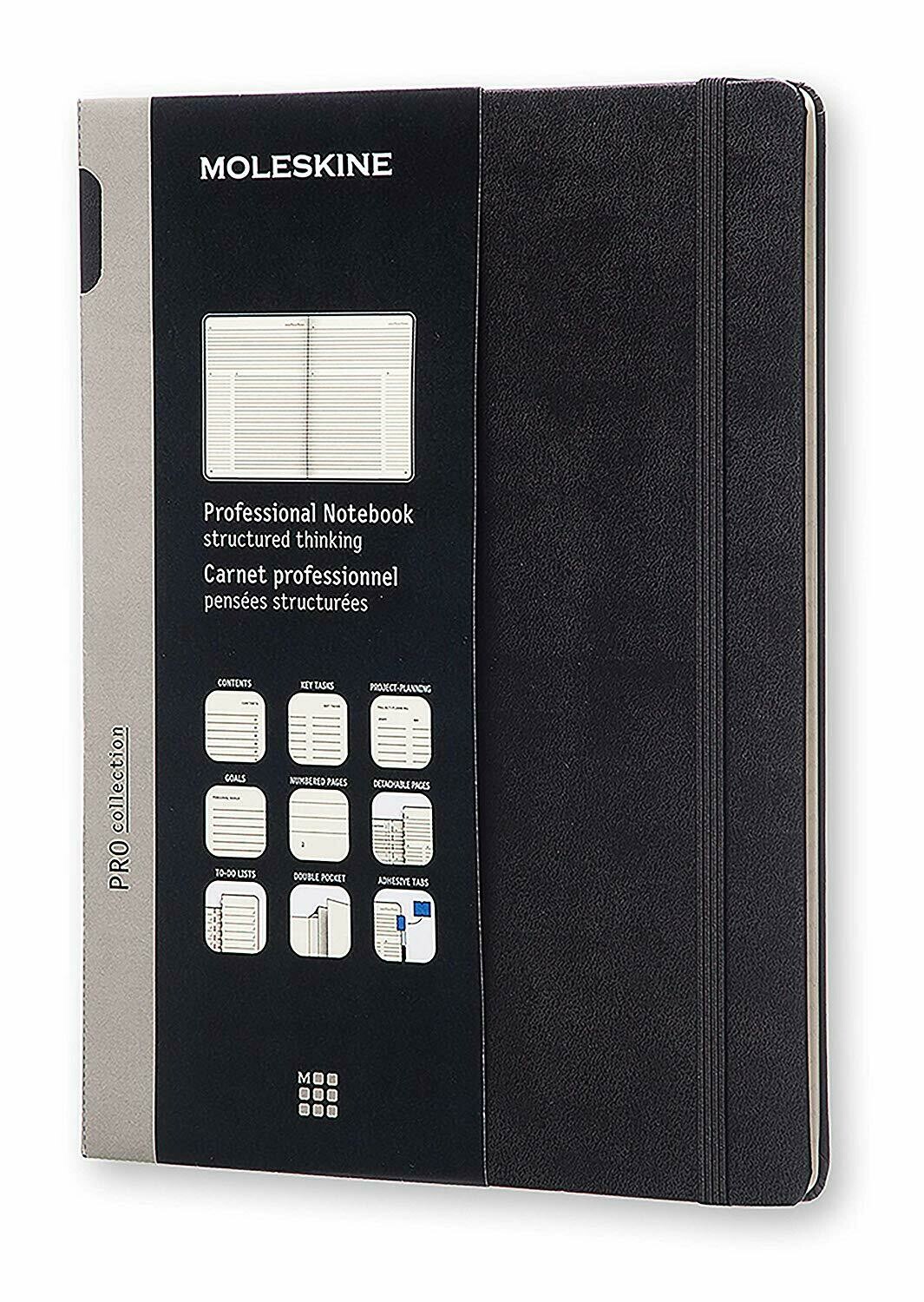 MOLESKINE PROFESSIONAL NOTEBOOK BLACK XL (891355)