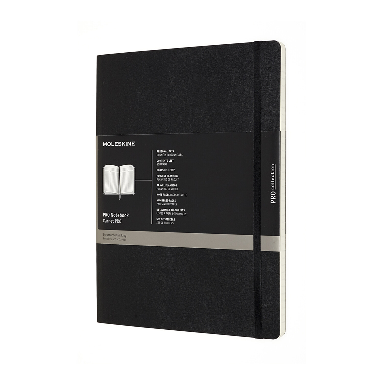 MOLESKINE PROFESSIONAL NOTEBOOK BLACK SOFT XL 891409