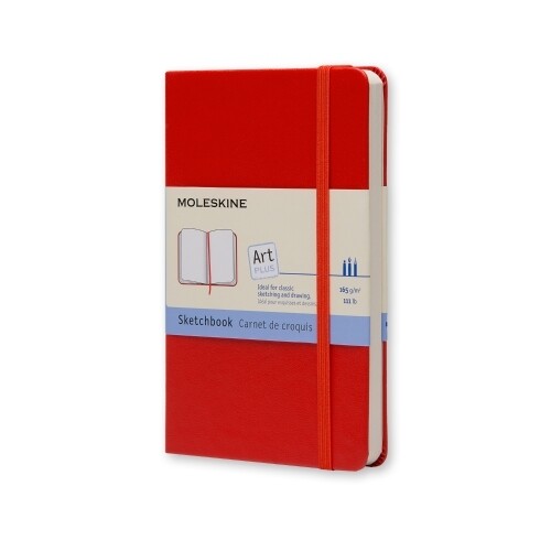 MOLESKINE SKETCHBOOK RED PKT DSP=9 (930307)