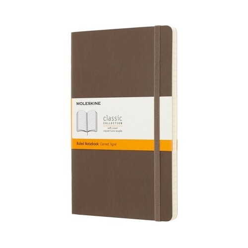 MOLESKINE RULED NOTEBOOK SOFT KHAKHI-LRG (323623)