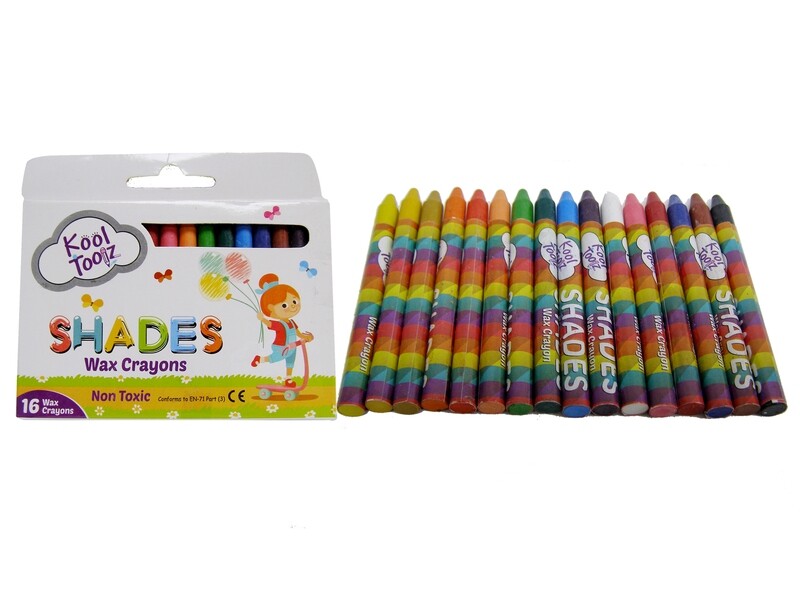 KOOLTOOLZ 16PCS SHADES WAX CRAYONS