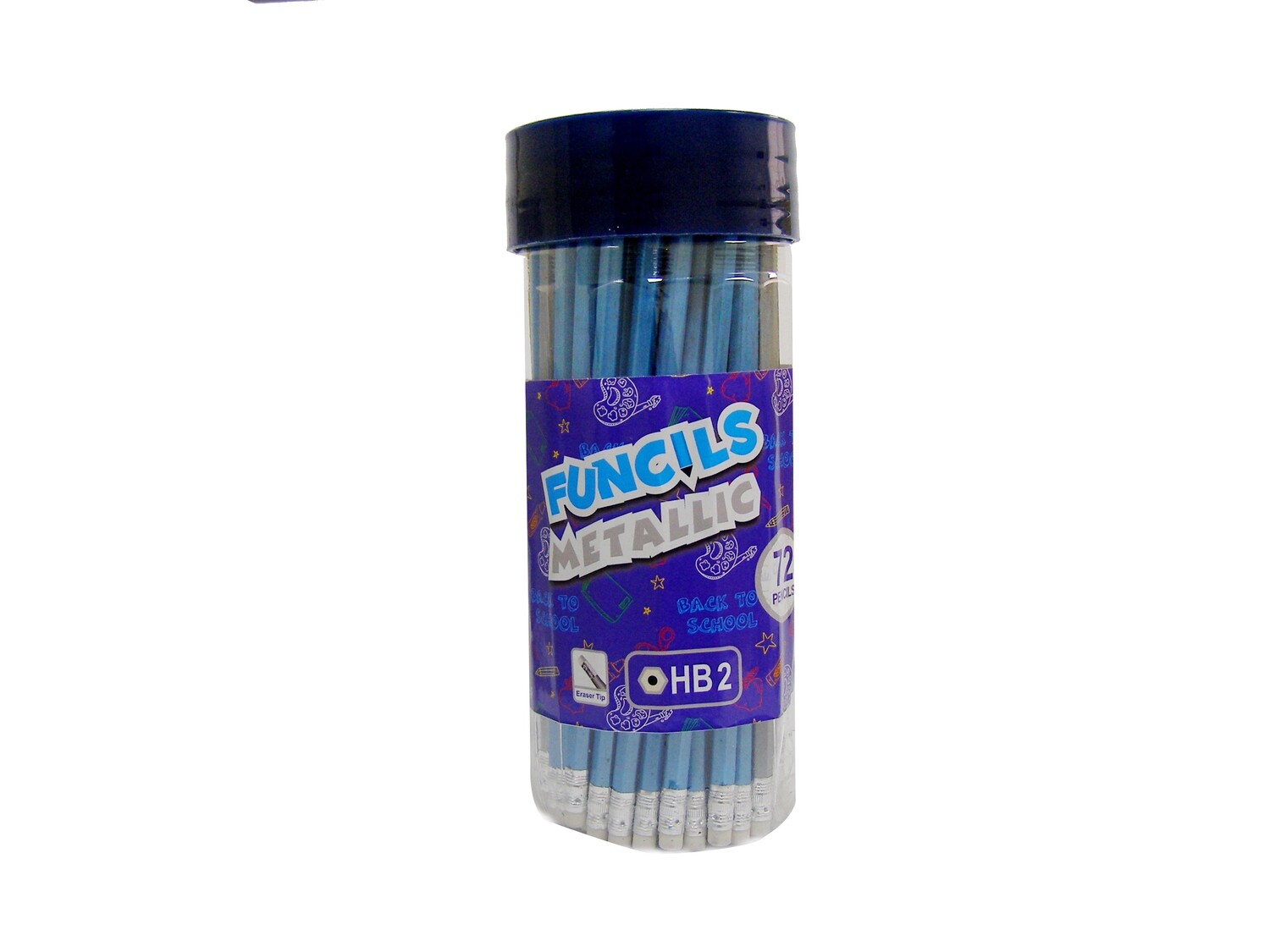 KOOLTOOLZ 72PCS HB2 METALLIC RT PENCIL JAR